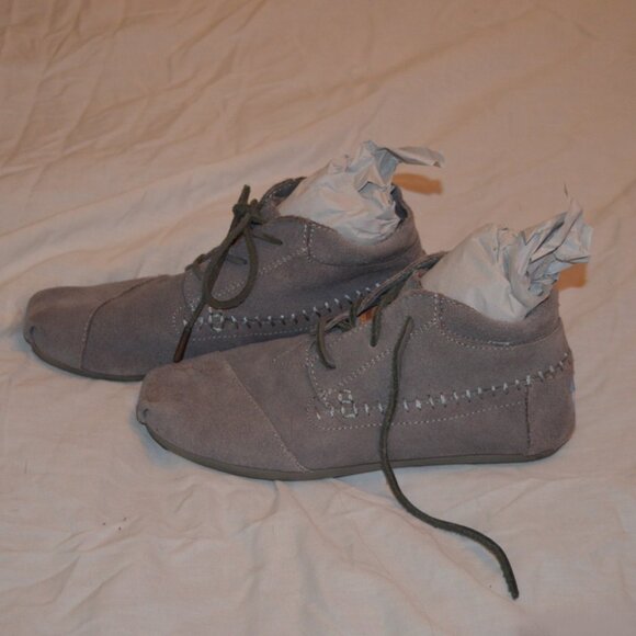 Toms Shoes - Toms Grey Suede Booties size 5.5